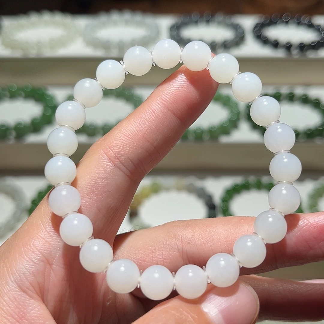 和田玉未镶嵌手链