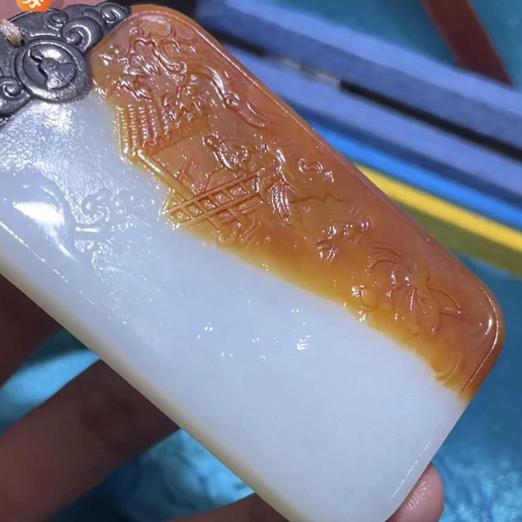 和田玉手把首饰珠宝拍一发一D