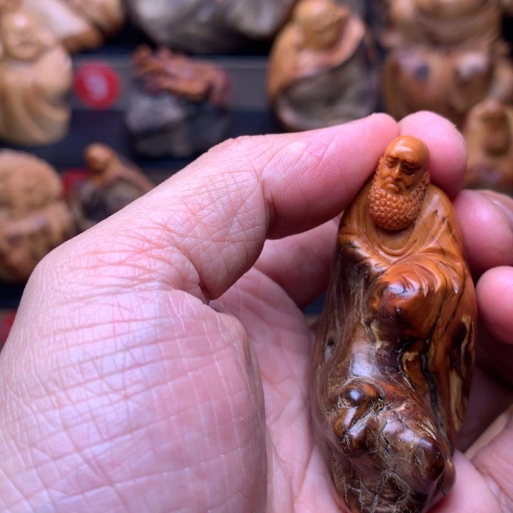 柏木（崖柏）崖柏陈化料手把件