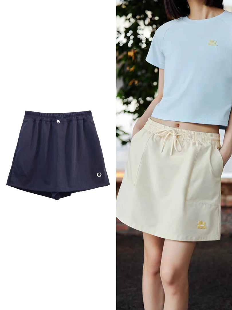 z07「孟孟专属」韩国公鸡五色裤裙宽松休闲夏季