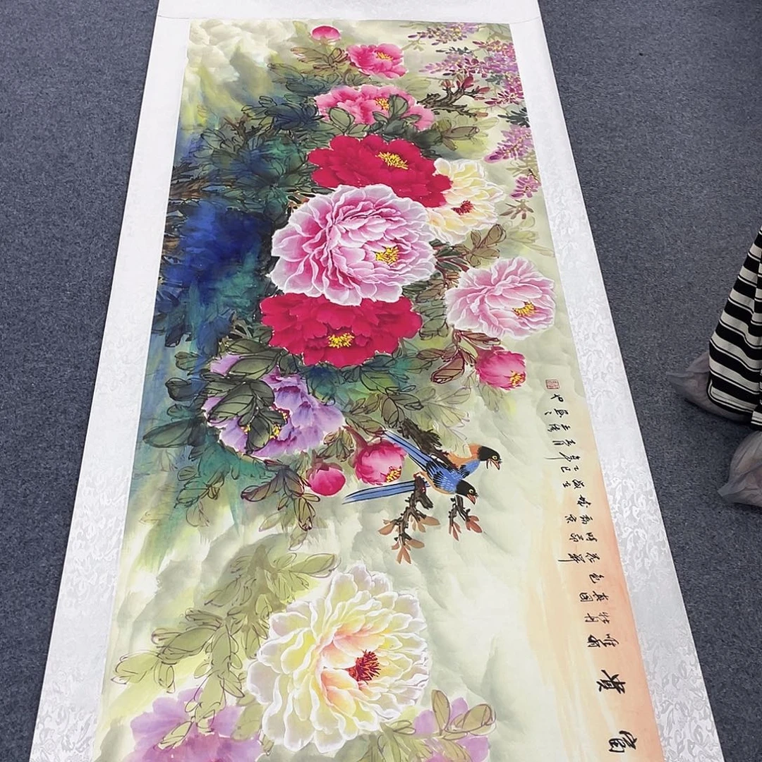 国画作品小姐姐放漏…