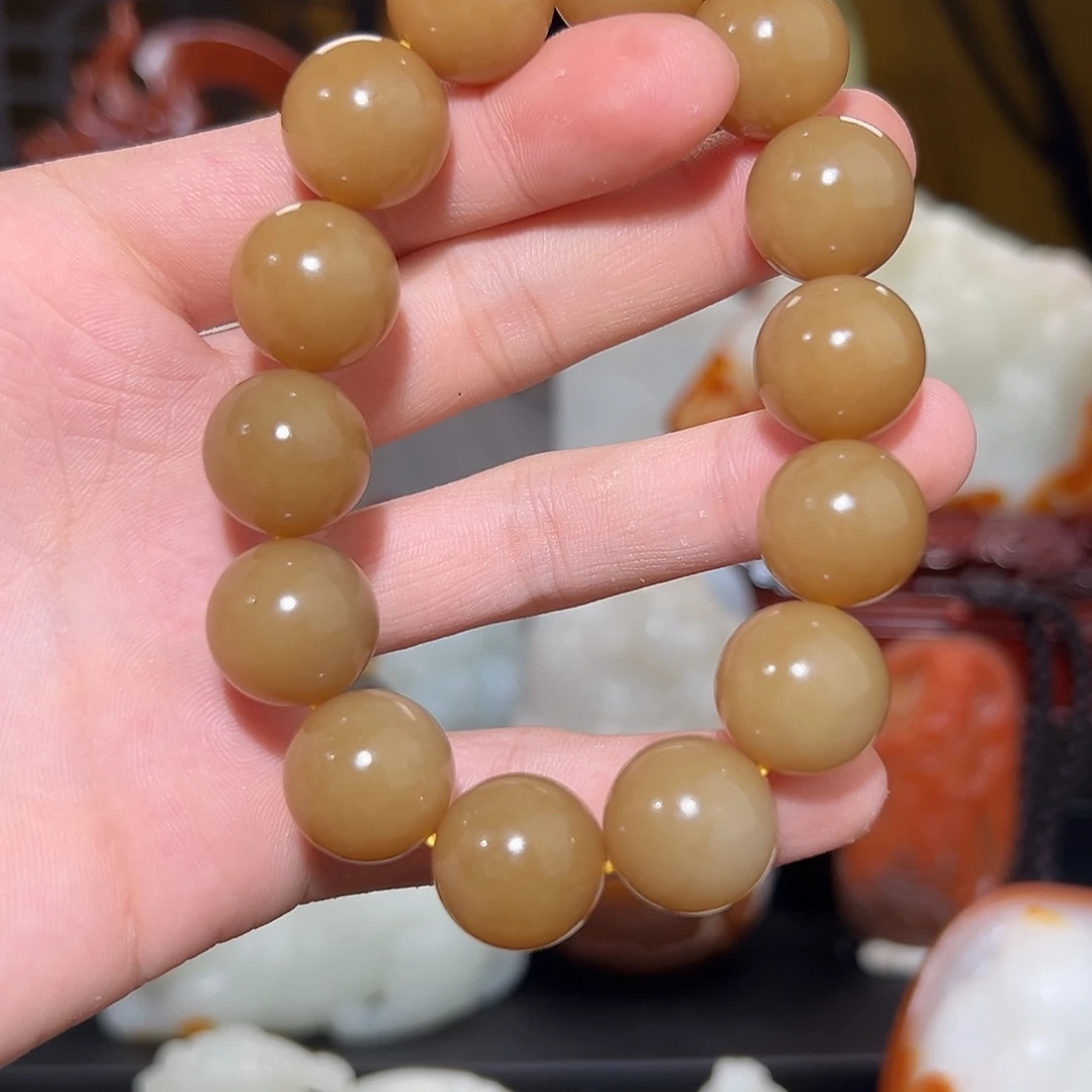 未镶嵌和田玉把件013糖手串