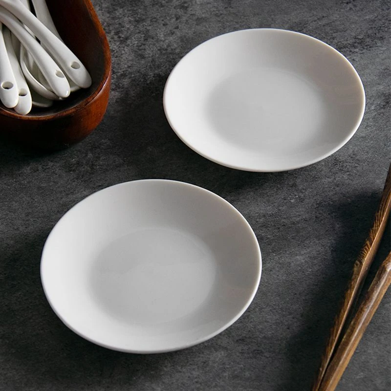 【10只装】纯色3英寸家用小料碟蘸料碟子陶瓷干料碟醋碟子N