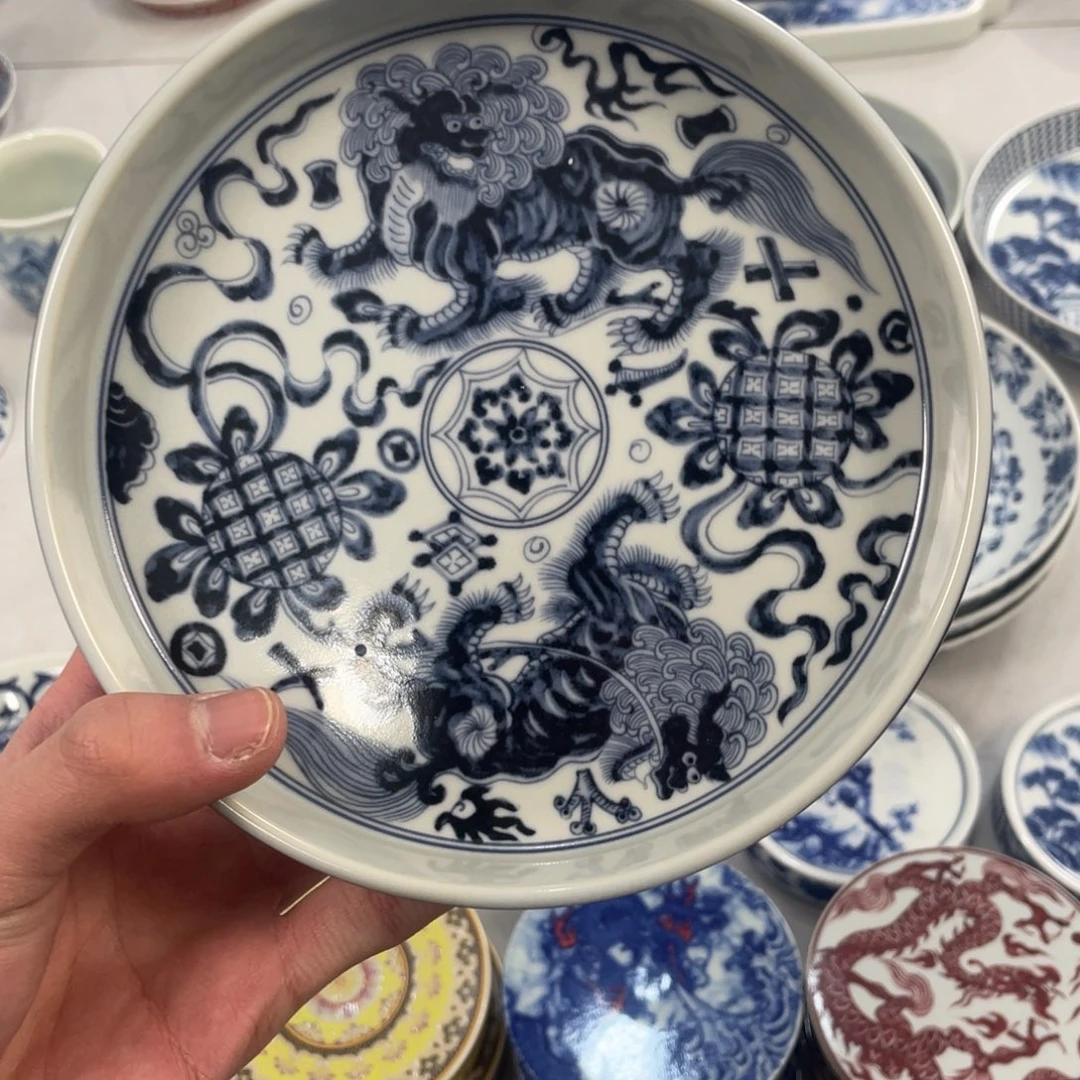 摆件景德镇狮子壶承jjj