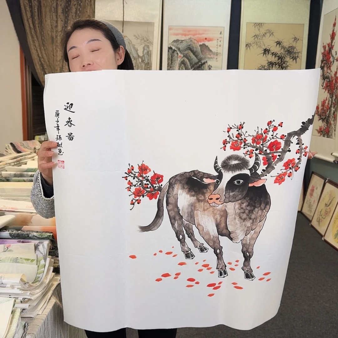 纯手绘国画作品好看