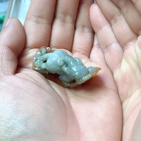 翡翠颈饰未镶嵌江****水天然缅甸翡翠a货