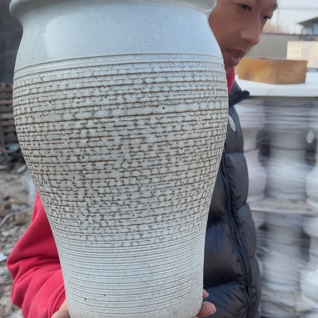 紫砂花盆复古泡泡鱼尾一个20*31