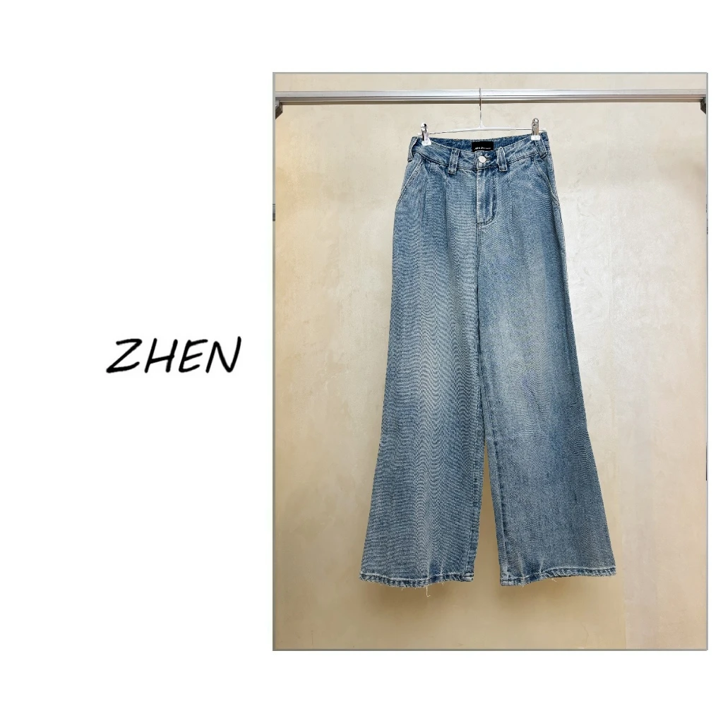 【ZHEN】25Y00175 2025经典休闲裤直筒显瘦小众设计师款