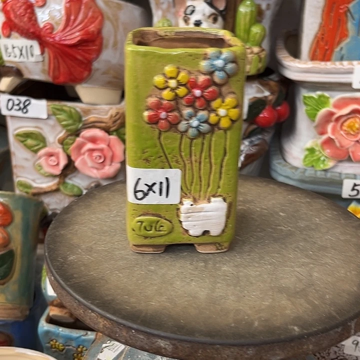 粗陶材质多肉花盆