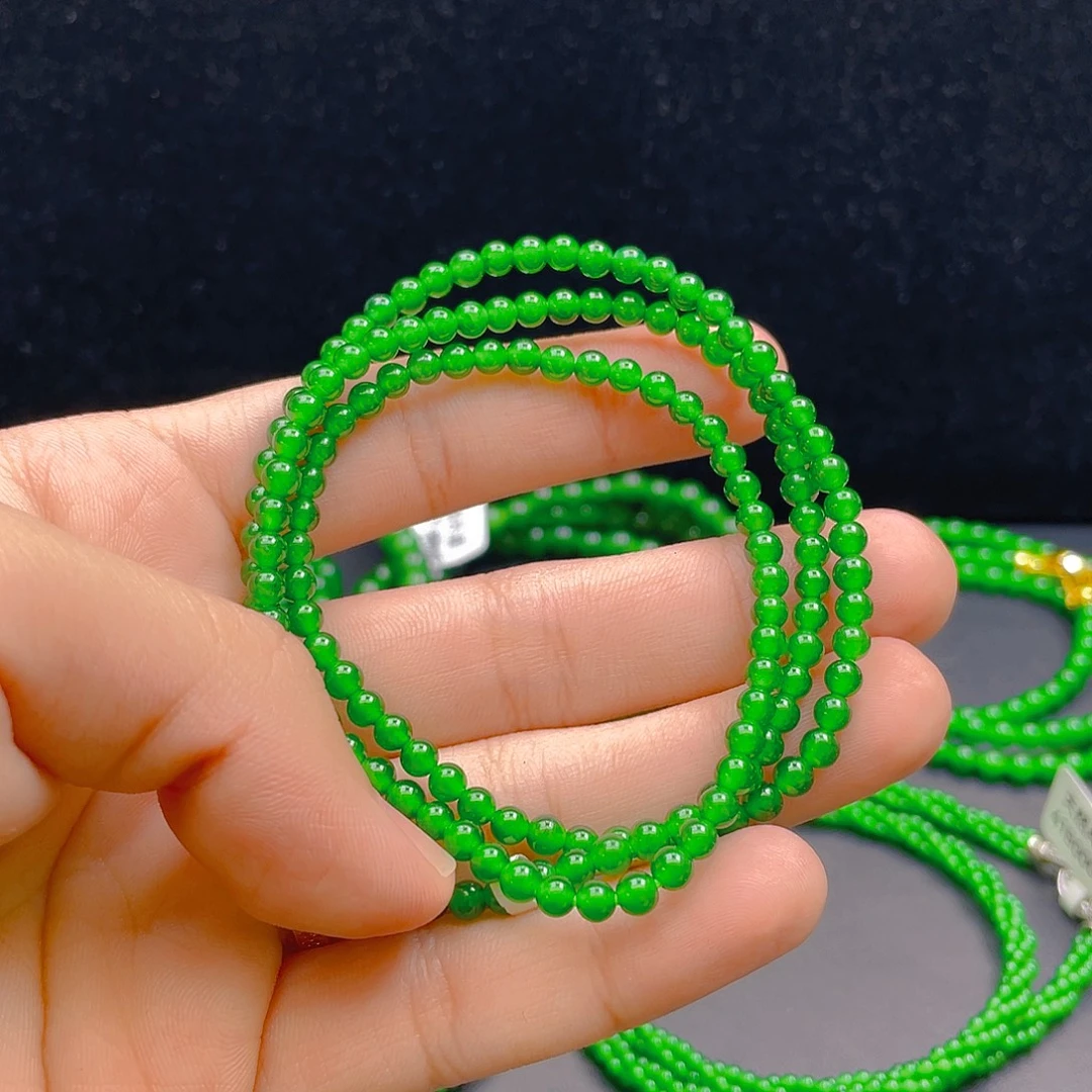 翡翠未镶嵌项链