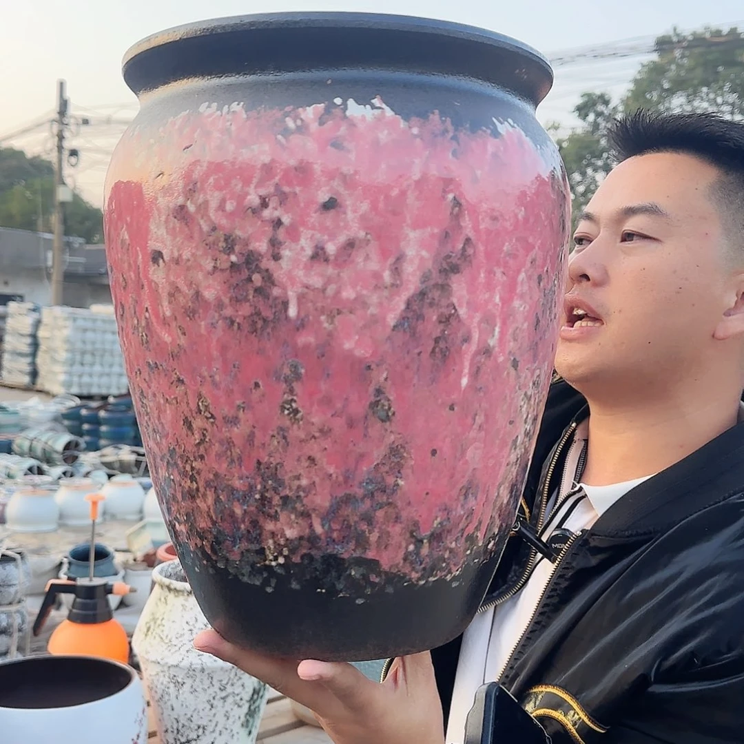 紫砂茶壶王嫂花盆1116-183高33口25