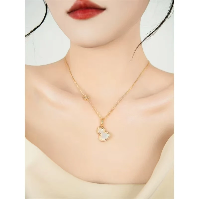 钛钢吊坠 麒麟葫芦项链玫瑰金吊坠锁骨链308