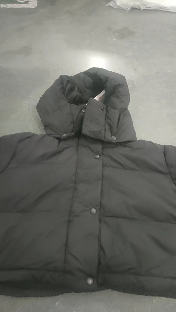 3号黑色短款时尚女装保暖R棉服