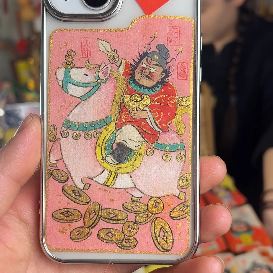 木***头纯手绘钟馗文创画