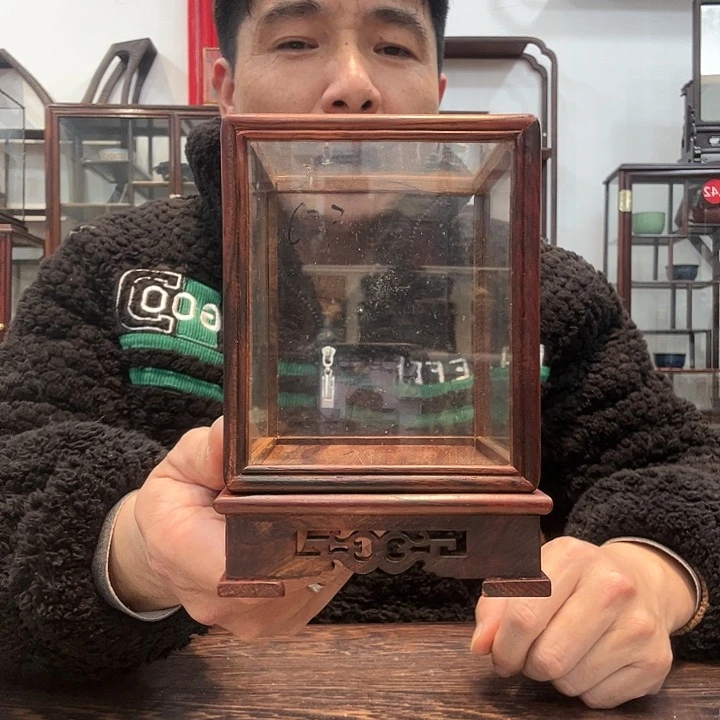 红酸枝木类红酸枝玻璃罩623