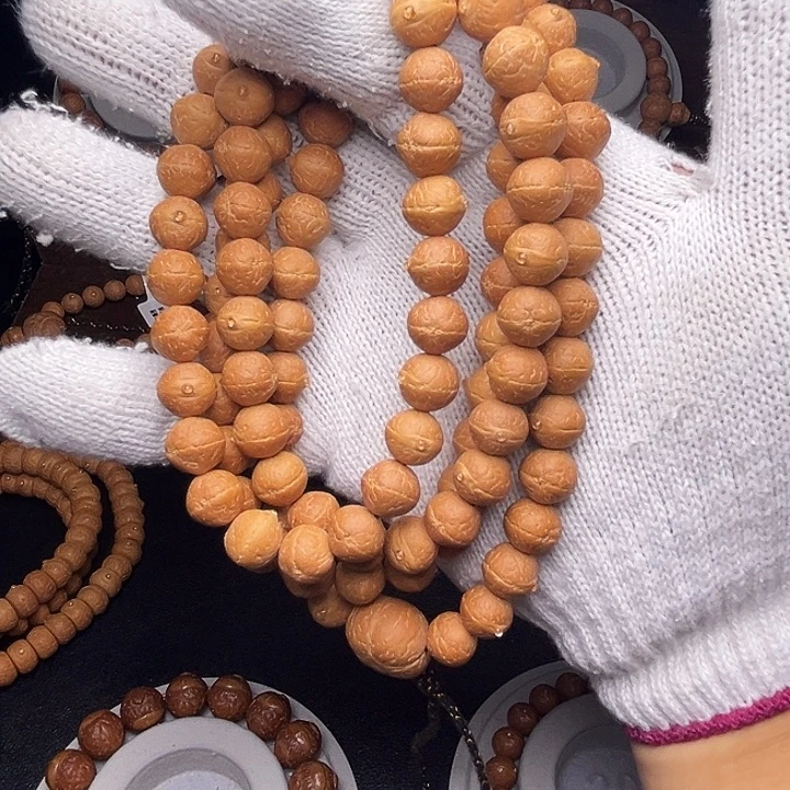 凤眼菩提手串11mm实心108念珠玉化皮