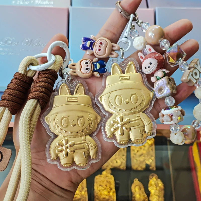 含金工艺品【中国金店】帽子布布手机挂饰钥匙包包送女友闺蜜礼物