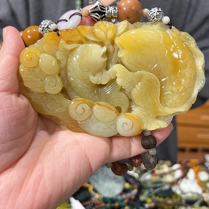 未镶嵌岫玉毛衣链