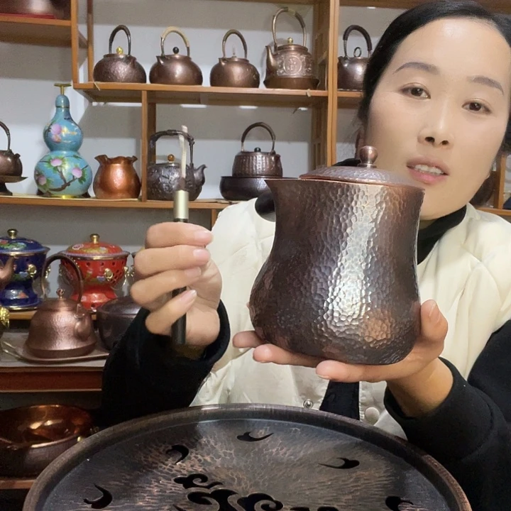 吉***哥贵金属紫铜纯铜紫光檀900毫升➕盖子