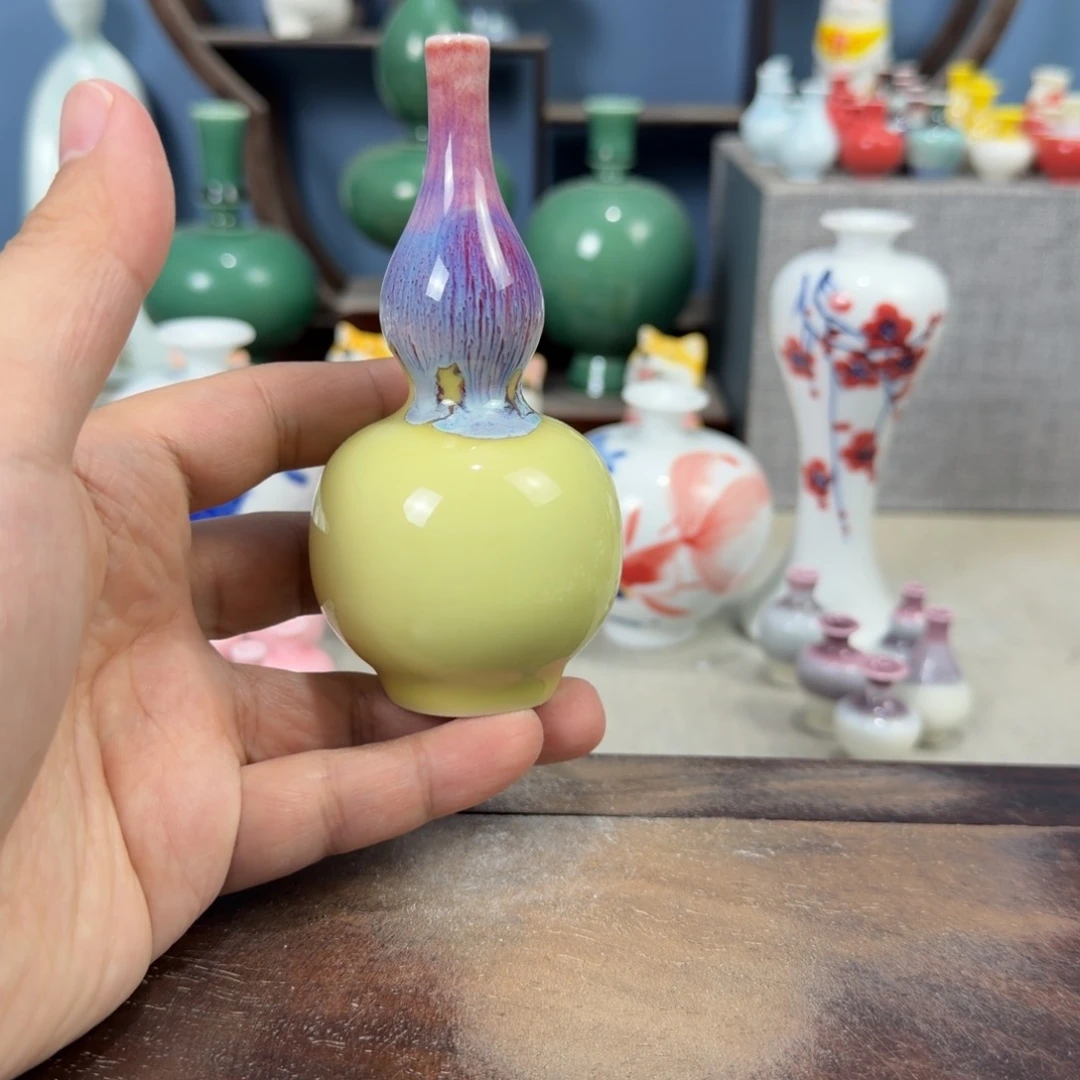 陶瓷手工小花器摆件