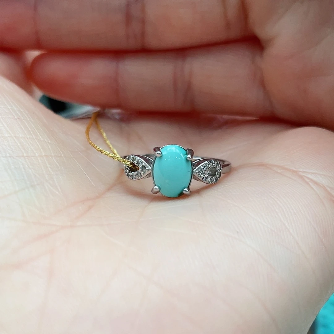 绿松石颈饰银S925镶嵌