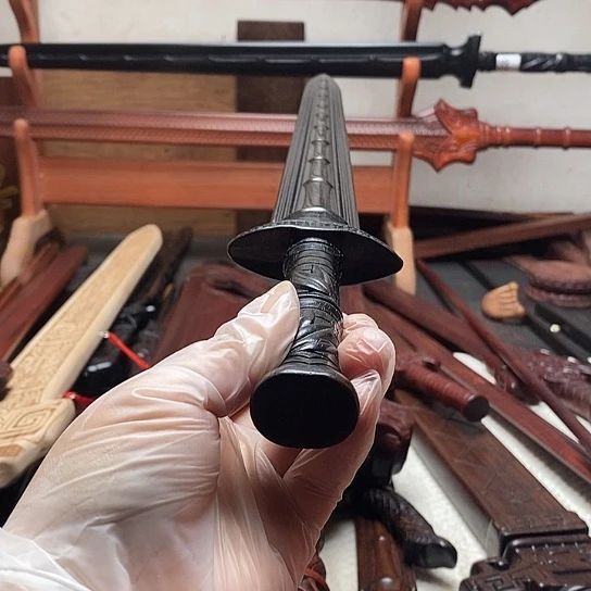 黑檀木木木做旧50长小青竹