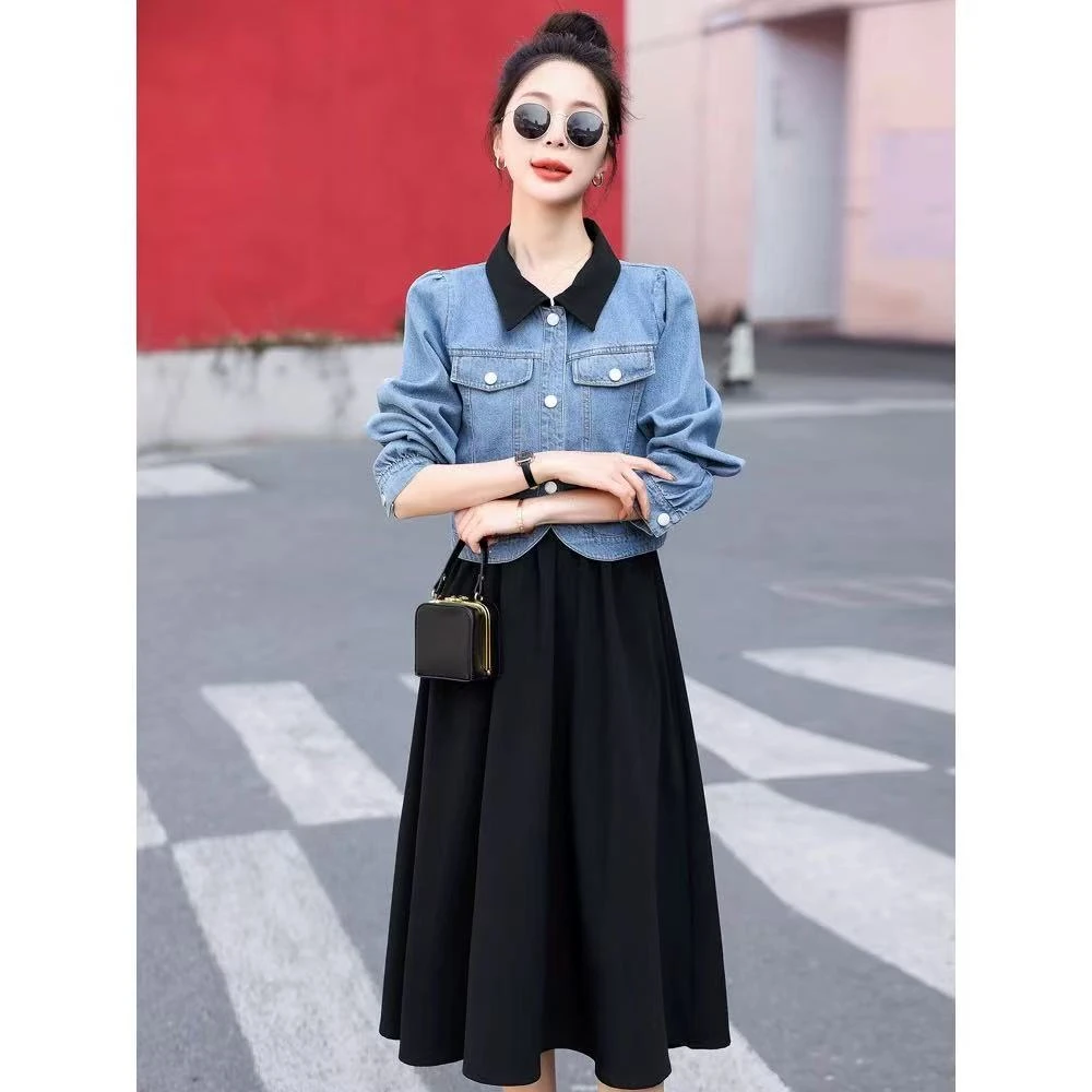 【A819】新款春秋时尚修身显瘦高端气质遮肚收腰套裙