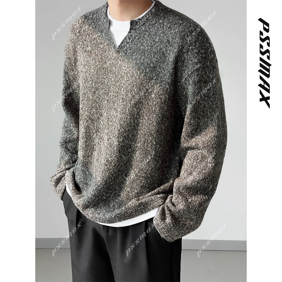 【现货】PSSMAX 胖俗俗【费尔岛风情】2025秋冬假两件针织羊毛男卫衣