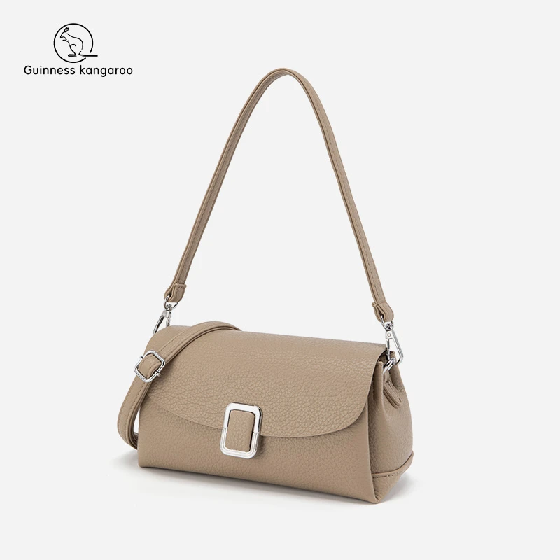 吉尼斯袋鼠正品女包单肩斜挎包高级感包包女新款轻奢时尚百搭通勤