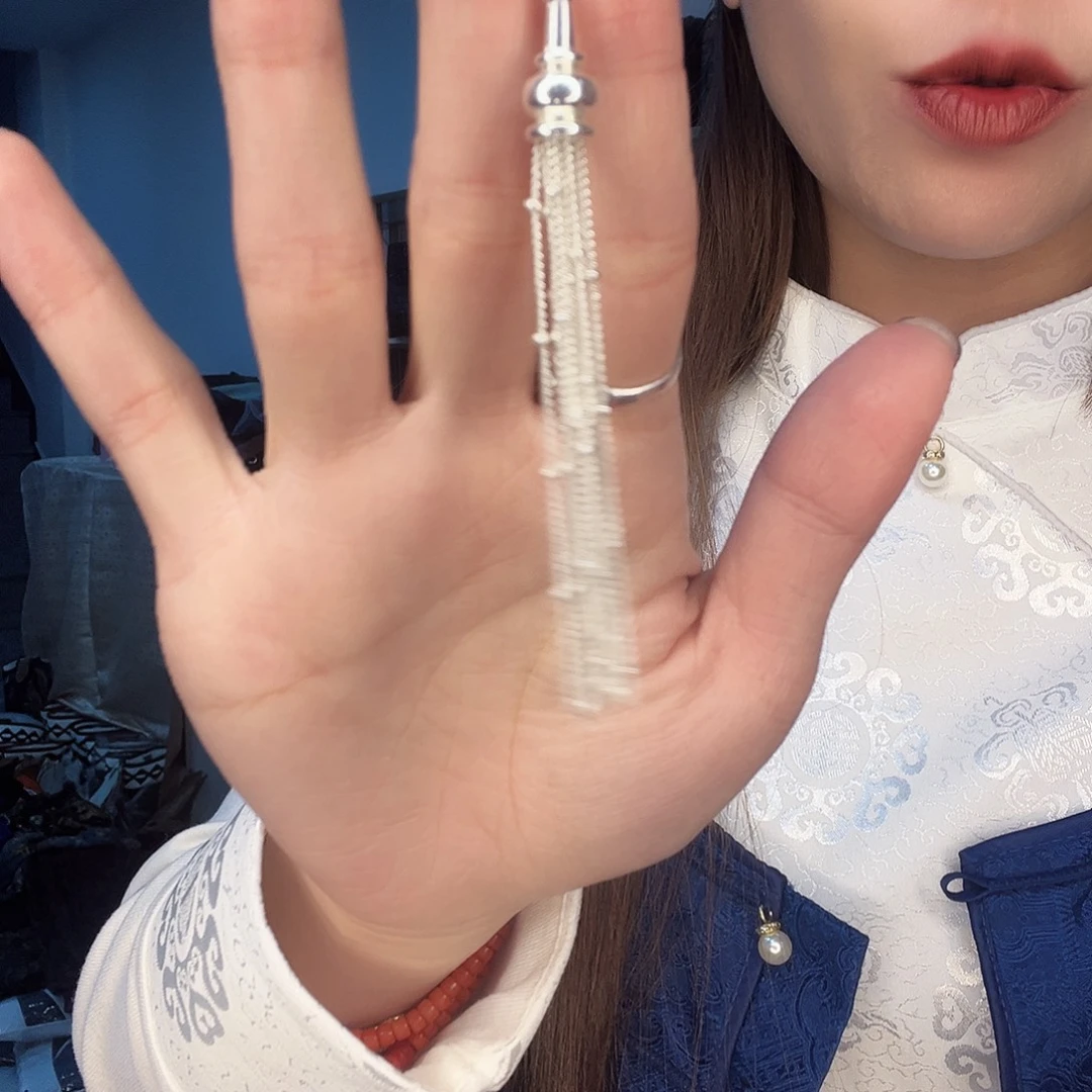 锆石纯铜合金蒙古元素了，流苏耳环
