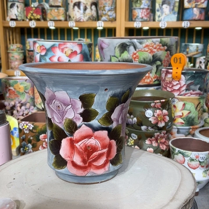 红陶景德镇艺术手绘作品