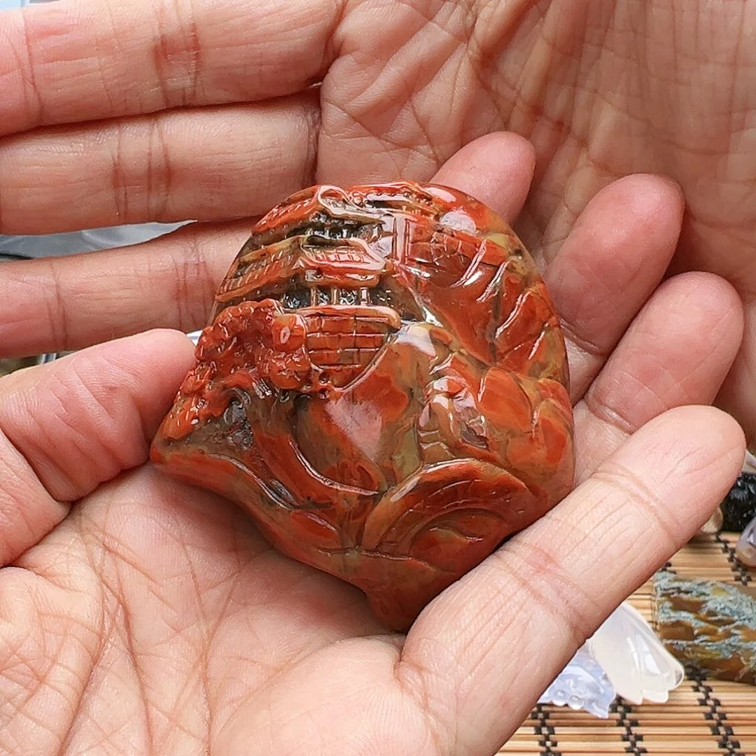 未镶嵌玛瑙/玉髓珠宝半成品秋***叶