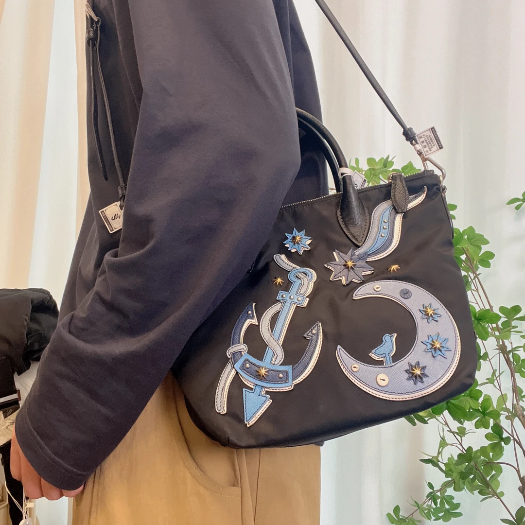 95新 Prada/普拉达 【涛】08 0549 降落伞单肩斜挎相机包