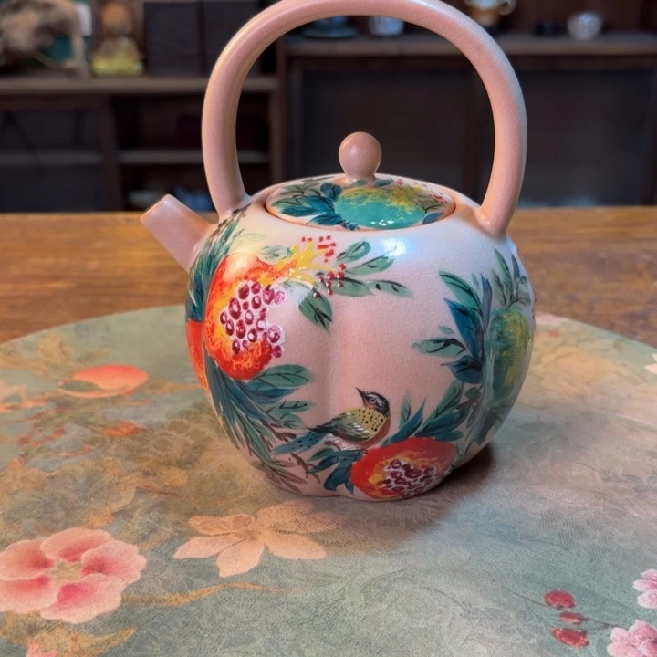 柴烧纯手工手绘陶瓷