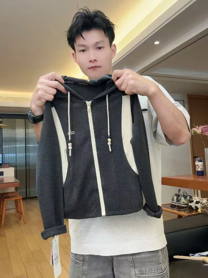儿童拼色外套秋季新款韩版男女童拼接连帽卫衣百搭时尚潮流衬衣潮