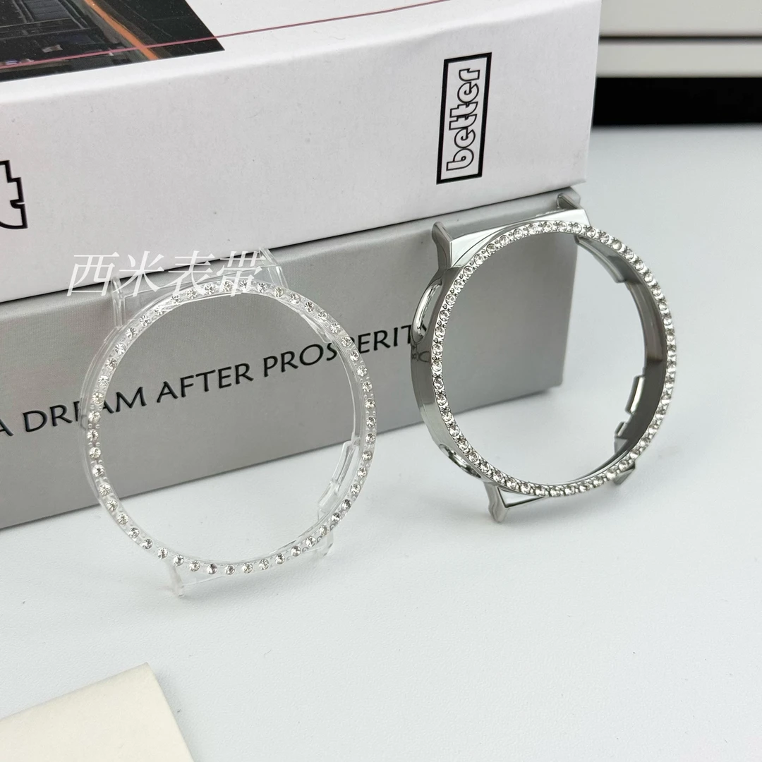 适用华为GT6手表壳GT5钻壳GT4女款41mm镶钻时尚镂空半包保护壳