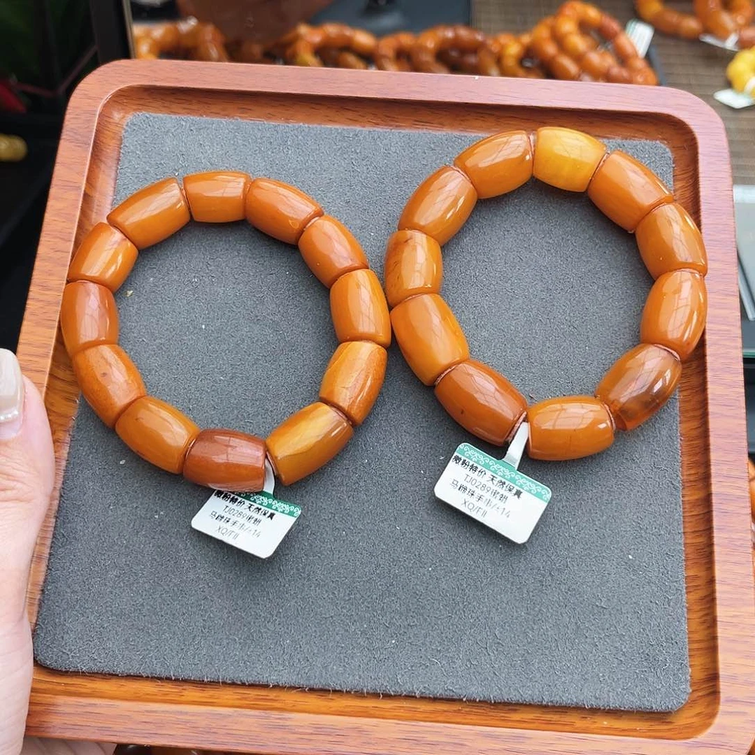 琥珀手链未镶嵌14m 多样性发其一