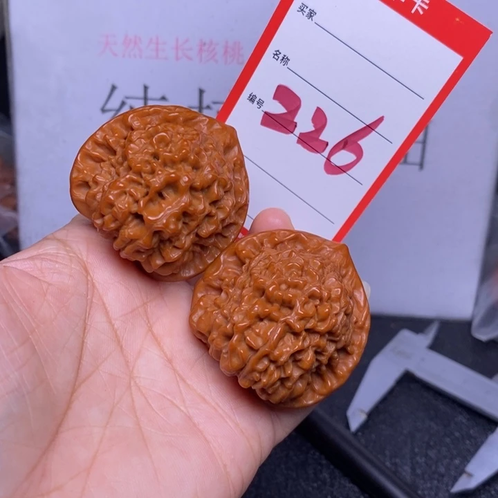 文玩核桃把件226，44官帽