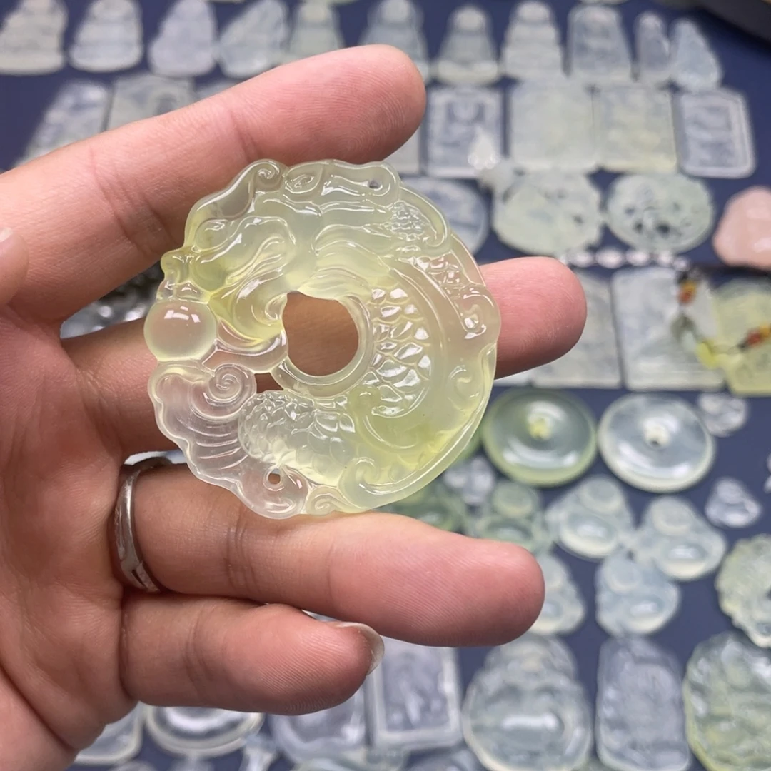 蛇纹石玉未镶嵌多样性随机发一