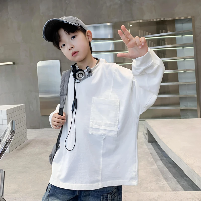男童卫衣春秋款2025新款儿童春装打底衫中大童春季上衣洋气酷帅潮
