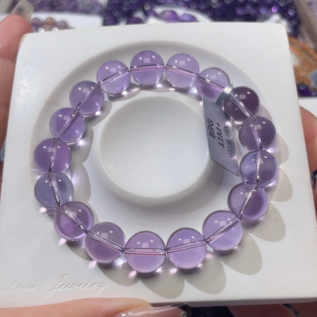 未镶嵌手串紫晶米**_巴西毕业11m+
