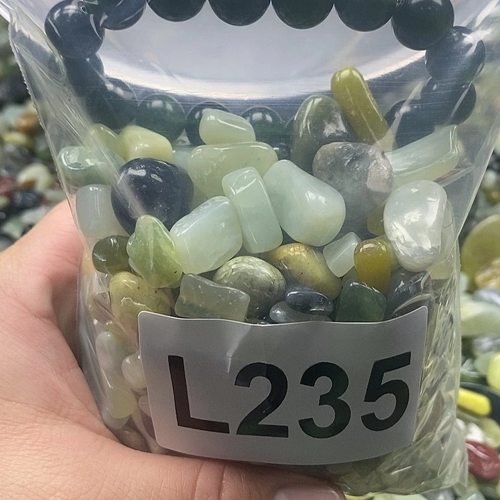 岫玉鱼缸石未镶嵌