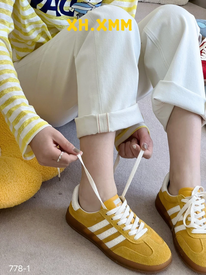 【ZYNR】2025欧货真皮厚底百搭德训休闲板鞋（38号）