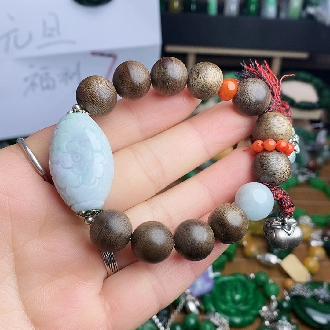 翡翠未镶嵌手链99