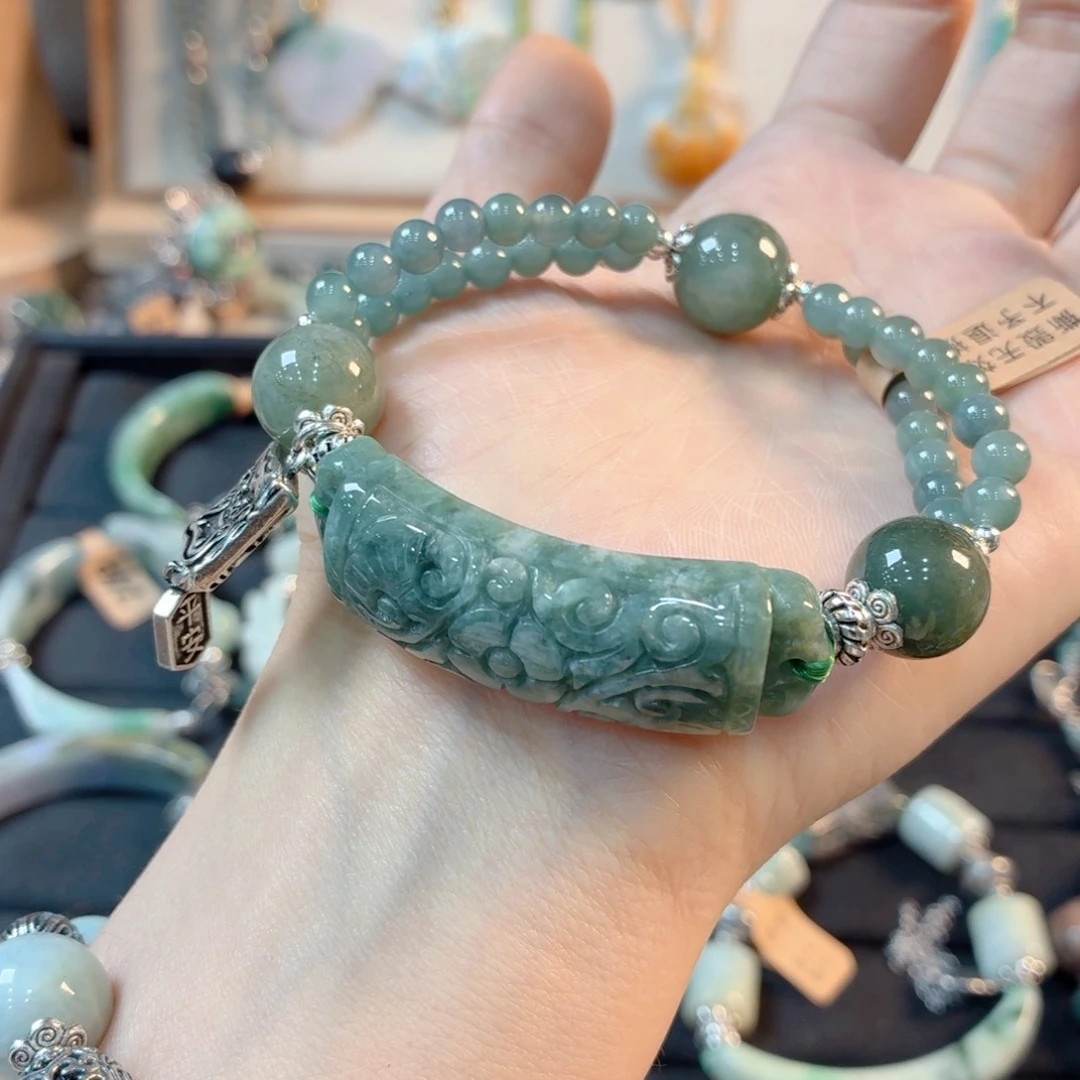 未镶嵌手链翡翠佩*手串