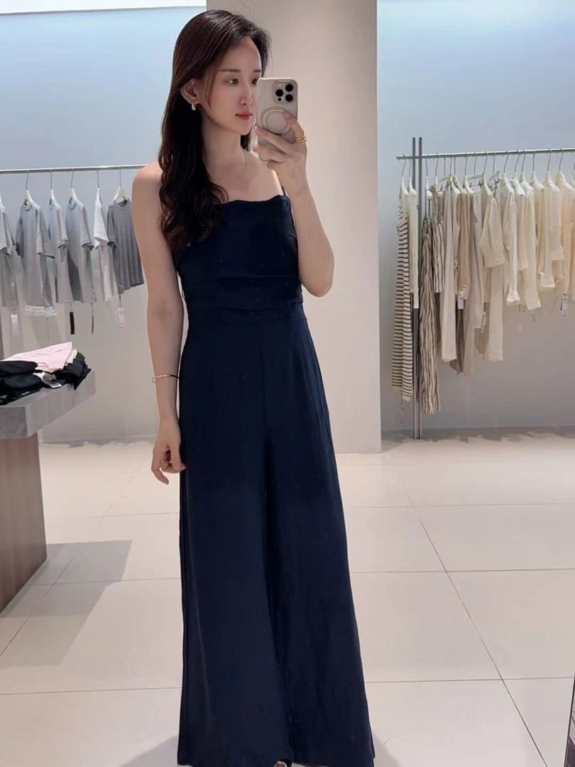 连体裤-艾家519102宽松时尚显瘦吊带