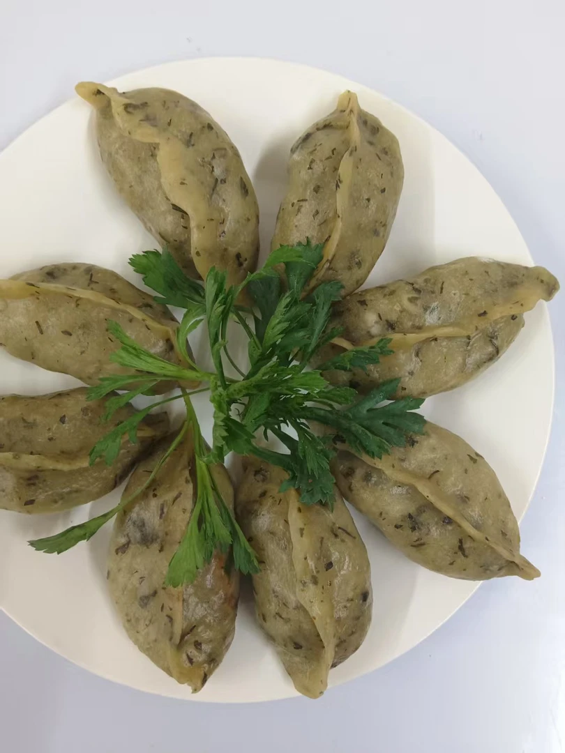 信阳特产 苏河蒿子饺子混合口味农家味道