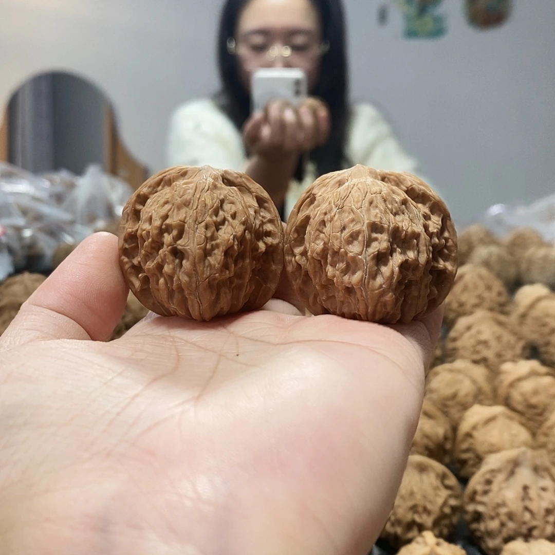 吊坠文玩核桃磨盘38黄