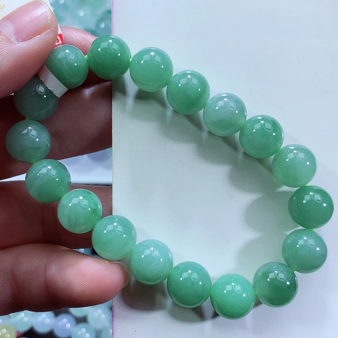 翡翠手链未镶嵌卡10.5