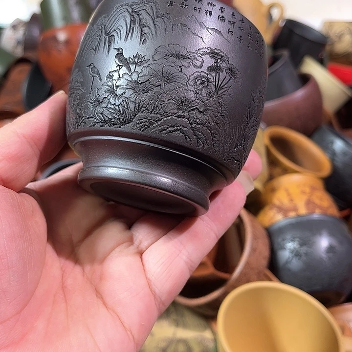 茶杯紫砂全手工紫砂主人杯